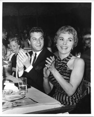 Tony Curtis Janet Leigh Rare Vintage Candid 1950 