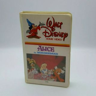 Alice In Wonderland Vhs Walt Disney Home Video Rare 1983