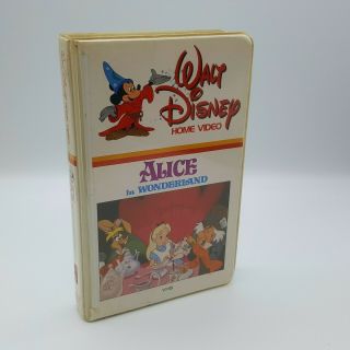 Alice In Wonderland VHS Walt Disney Home Video RARE 1983 2