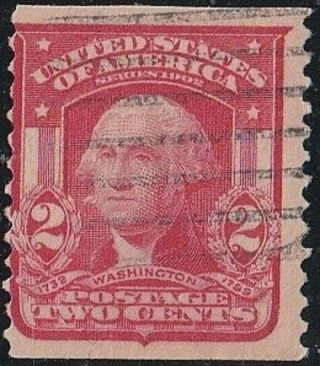 210) Usa 1903 - Rare 2 Cts.  Washington Coilstamp Perf.  12 - Mi 153g - Scott 322