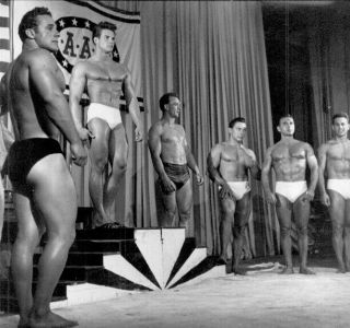 Actor/bodybuilder Steve Reeves At 1947 Mr.  America Contest Rare Photo