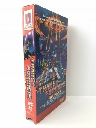 Transformers The Animated Movie VHS 1991 AVID Video Cartoon Autobot Rare OOP 3