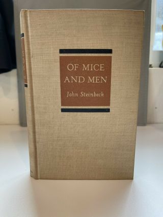 Vintage 1937 Book Of Mice And Men By John Steinbeck Rare