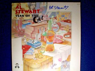 Al Stewart " Year Of The Cat " Signed Autographed Album Cover Rare