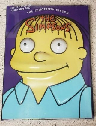 The Simpsons - Season 13 Dvd,  4 - Disc Set Ltd.  Ed.  Molded Head Rare Oop Thirteen
