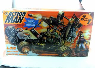 Action Man Rare Vintage 1995 2 In 1 Maxi Trax Buggy Lsv Hasbro Unassembled W Box
