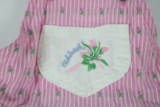 Rare Vintage Girls Oshkosh B Gosh Vestbak Embroidered Dress Size 6 Made In USA 2