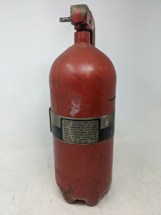 Rare Vintage Kidde Pistol Grip Style Red Fire Extinguisher,  Model 5T w/Graphics 3