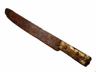 Very Rare Roman Period Iron Knife With Bone Handle,