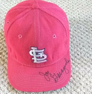 Joe Garagiola Signed St.  Louis Cardinals Hat W/coa.  Only One On Ebay Very Rare