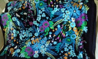 Vera Bradley Throw Blanket - Soft Plush - 80 " X 50 " - Rare Flowered Patter