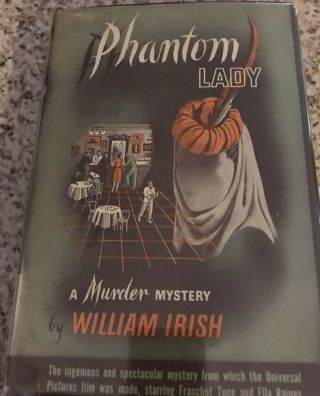 Phantom Lady By William Irish 1944 Hb Tower Edition Rare