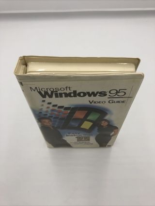 Microsoft Windows 95 Video Guide VHS Tape Jennifer Aniston Matthew Perry (RARE) 2