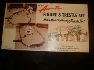 Rare Vintage American Flyer Figure 8 Trestle Set No.  747 Take A Lqqk