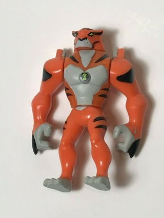 Ben 10 Alien Force Rath Orange Tiger 2.  5” Action Figure Rare Cartoon Network