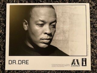 Dr.  Dre / N.  W.  A.  Promo Only 10 " X 8 " B&w Publicity Photo Oop Rare 1999 Aftermath