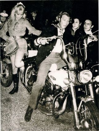 Johnny Hallyday - Sylvie Vartan - Ultra Rare 1968 Greek Photo