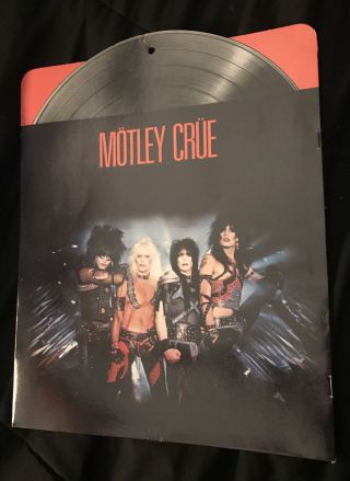 Popfolios Motley Crue 1984 Vintage Shout At The Devil School Folder Rare