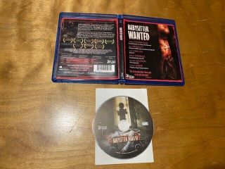 Babysitter Wanted Blu Ray Big Screen Entertainment Horror Region A Rare Oop