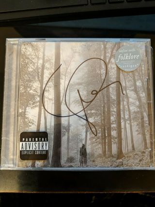 Taylor Swift Signed Folklore Cd Autograph Rare Signed Auto