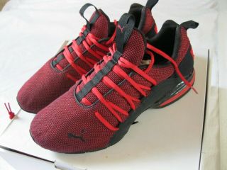 Rare Mens Puma Beast Elite,  Red & Black Athletic,  Shoes Size 12