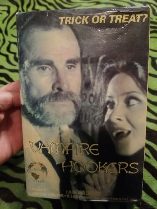 Vampire Hookers Vhs John Carradine Big Box Rare Play And Plays Great