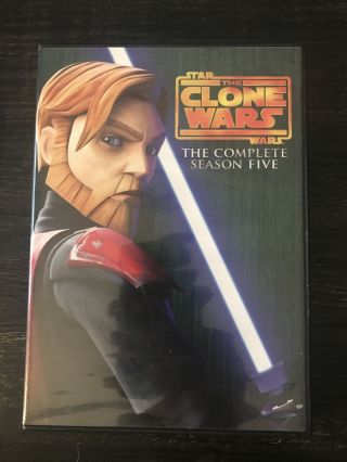 Star Wars: The Clone Wars - The Complete Season Five (dvd,  2013,  4 - Disc Set) Rare