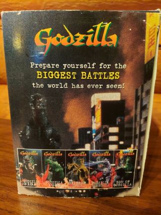 The Godzilla 5 - Pack (VHS,  1997,  5 - Tape Set) Rare Sci - Fi Horror vs Mechagodzilla 2