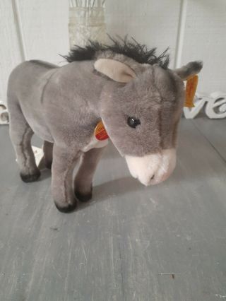 Steiff " Esel " Donkey Plush - Germany - Rare And Highly Collectible