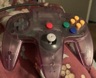 Official Nintendo 64 Controller - Atomic Clear Purple - N64 - Oem - Rare Color - A,  Cond