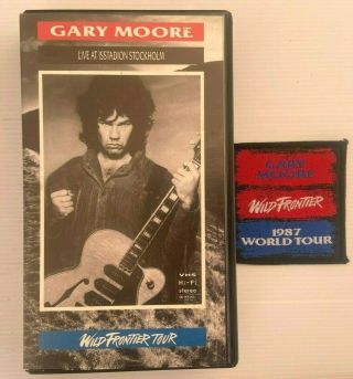 Gary Moore Wild Frontier Tour: Live At Isstadion Stockholm Vhs Video 1987 - Rare
