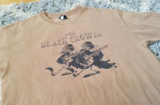 Rare Black Crowes Band T Shirt 2007 Trinity Apparel Brown 100 Cotton Mens Sz L