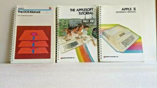 Rare 3 Vintage Apple Ii Reference Manuals