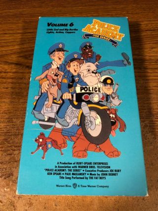 Police Academy Volume 6 Vhs Vcr Video Tape Movie Cartoon Rare
