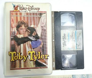 Walt Disney Home Vhs Video Toby Tyler W/rare Clamshell Case,  Circus