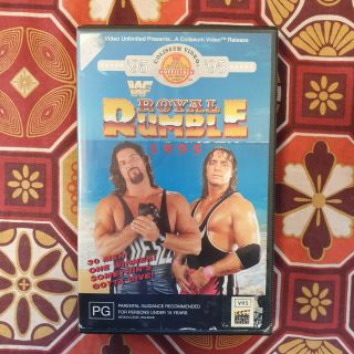Wwf Royal Rumble 1995 (vhs Video Tape) Rare Wwe Wrestling Vintage Bret Hart
