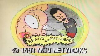 1993 Beavis And Butthead Mtv Vhs As Blank With Commercials Prerecorded Rare