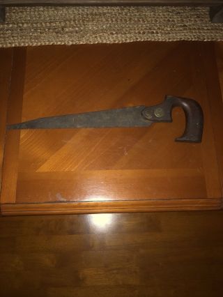 Rare Antique Vintage H,  Disston & Sons Philadelphia Saw Cutting Tool Usa Made