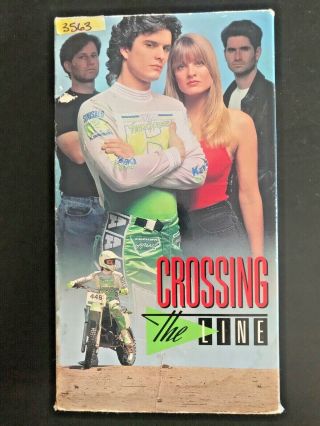 Crossing The Line Vhs - Rare,  Oop Htf Motocross Action 90 