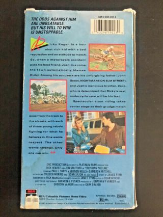 CROSSING THE LINE VHS - RARE,  OOP HTF MOTOCROSS ACTION 90 ' S 2