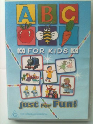 Abc For Kids Just For Fun Rare Dvd