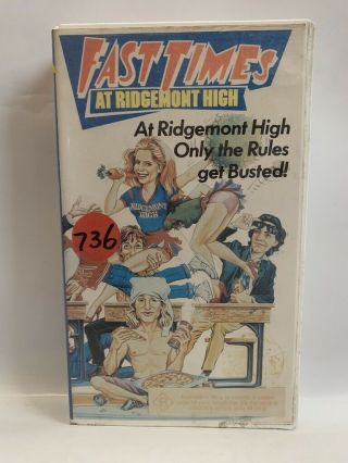 Fast Times At Ridgemont High Rare Cic Vhs Video Cult 80s La Teen Movie Classic