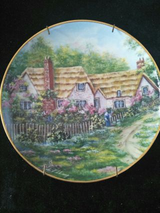 Franklin Vintage Rare Limited Edition Collectors Plate Sunlit Cottage