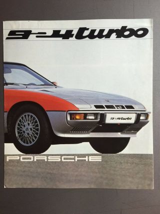 1980 Porsche 924 Turbo Showroom Sales Folder / Brochure English (gb) Rare L@@k