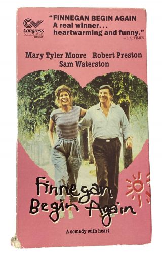 Finnegan Begin Again Vhs Rare Mary Tyler Moore,  Robert Preston