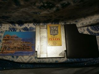 The Legend Of Zelda Nes Nintendo Video Game - Vintage Rare With Manuel