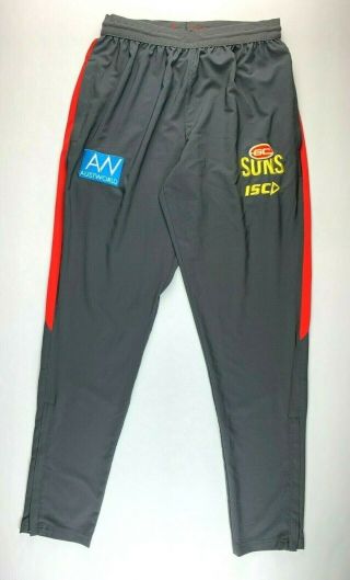 Gold Coast Suns Isc Rare Training Pants Size Medium (to Suit Waist 32 ") Afl