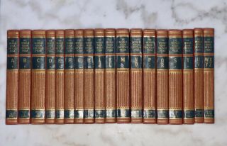 Rare Vintage The World Book Encyclopedia 1938 Complete Set Volumes 1 - 18/ A - Z