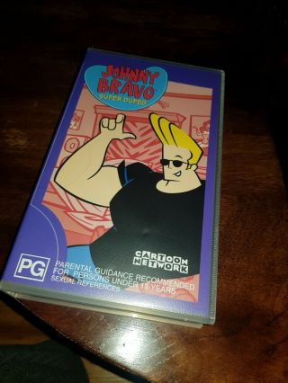 Rare Johnny Bravo Duped Cartoon Network Vhs Video Tape