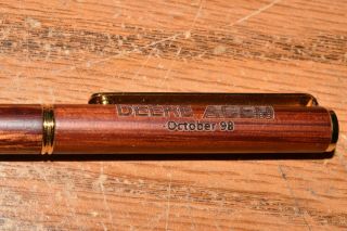 Rare 1998 John Deere Acem Wood Pen & Pencil Set With Case Great Shape 3
